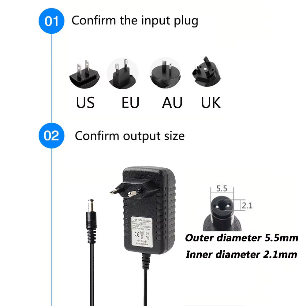 Chargeur de batterie au Lithium 14.6V 1A