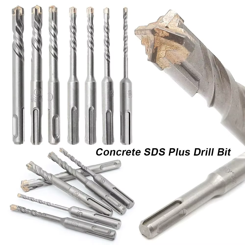 Nouveau 1 pièce Foret à béton SDS Plus à pointes croisées 4/5/5.5/6/8/10/12mm