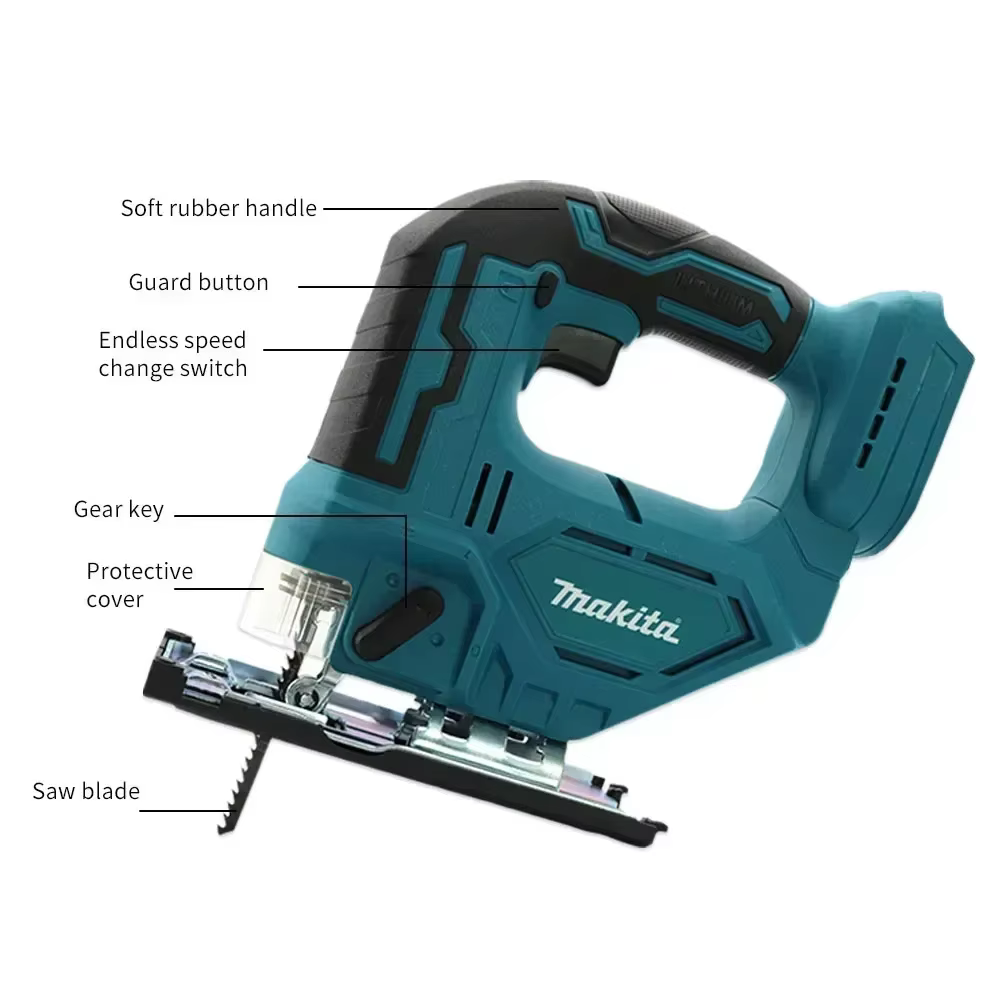Scie sauteuse électrique sans fil Makita DJV182 340W avec lame de scie