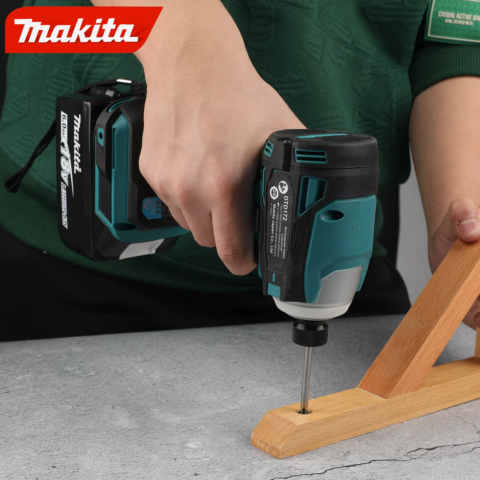 Makita 18V Perceuse à percussion sans fil DTD172