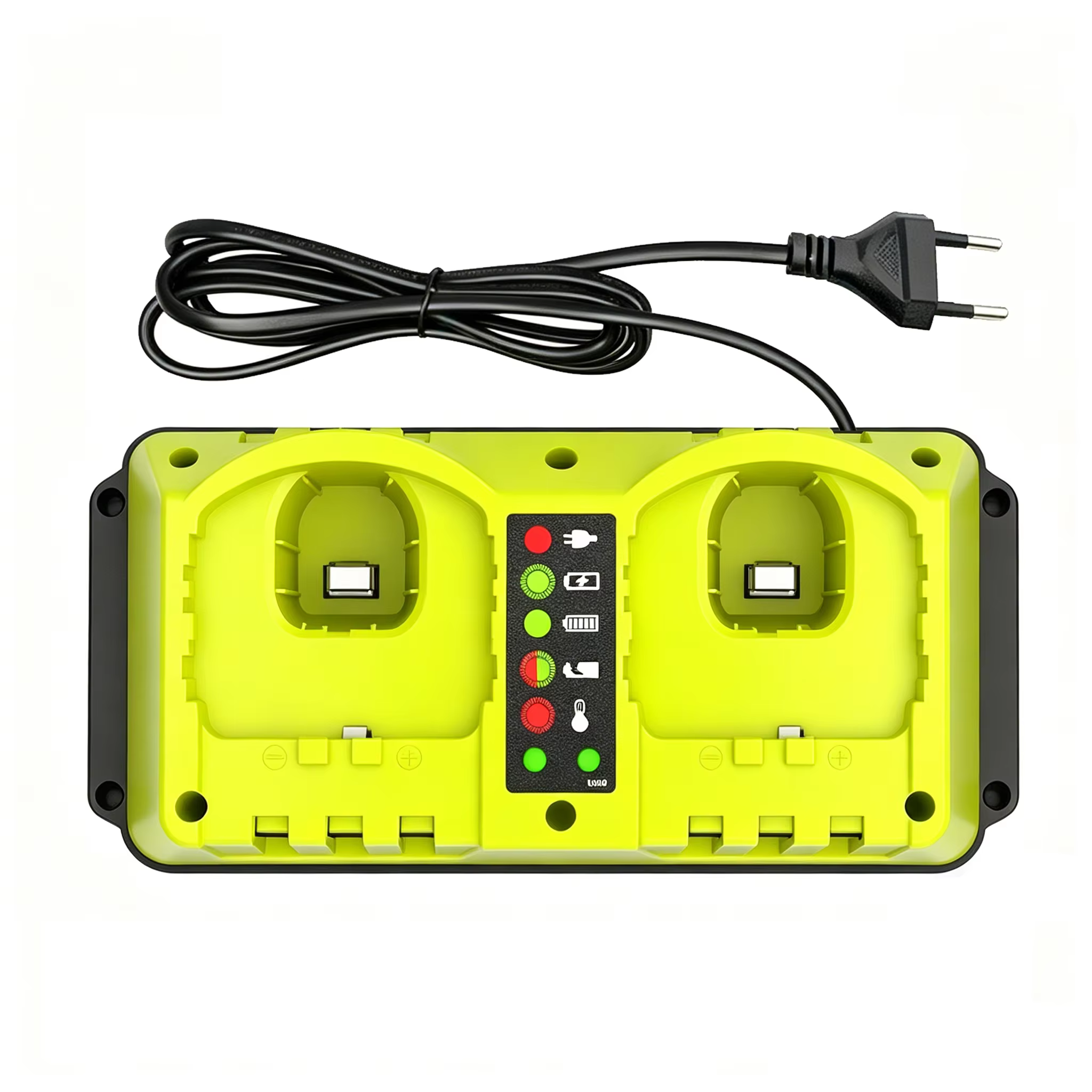 Station de charge rapide à 2 ports pour batterie Ryobi 18V – Chargeur de remplacement pour outils
