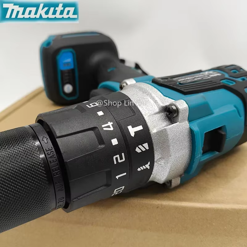 Perceuse-visseuse sans fil Makita DDF487 18V - Perceuse manuelle rechargeable sans balais de 13 mm avec lumière LED pour le bricolage et l'usage domestique (outil seul)