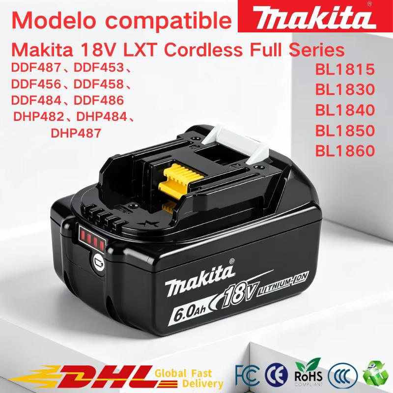 Batterie Makita 18V 6.0Ah 100% authentique
