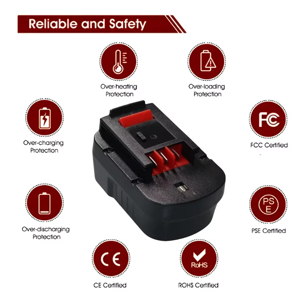 Batteries Black & Decker 14.4V 6000mAh HPB14