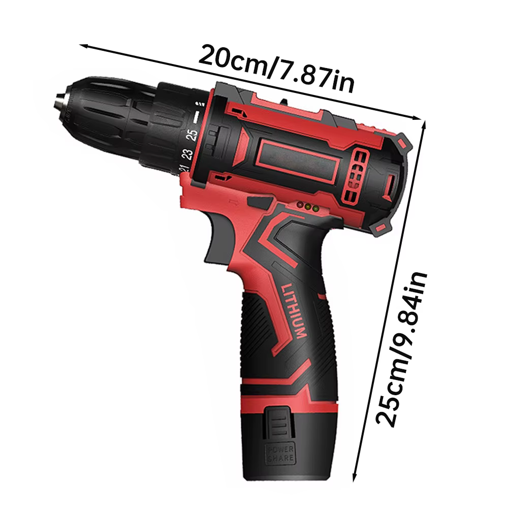 Tournevis électrique sans fil, perceuse à percussion 2V/16.8V 650W perceuse électrique haute puissance 150N.m tournevis électrique outil électrique
