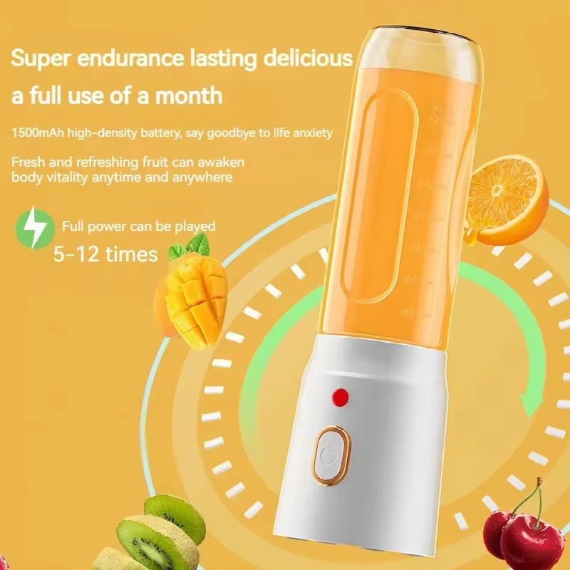 Presse-agrumes électrique Portable de 450ml, presse-fruits, Rechargeable par USB, citron, Orange, tasse de jus de fruits, mélangeur de Smoothie, 2 tasses