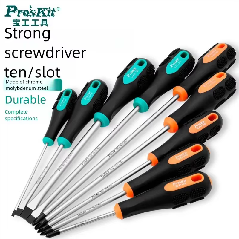 Pro'skit outil de tournevis multifonctionnel diverses formes pointe de couteau traitement de durcissement noir