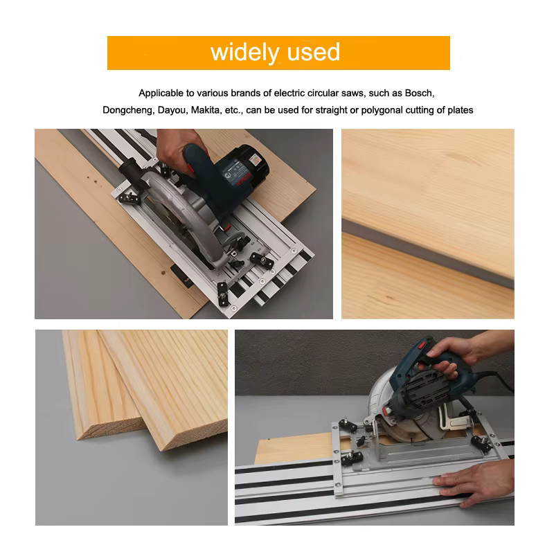 Rail de guidage universel double couche pour scie circulaire électrique