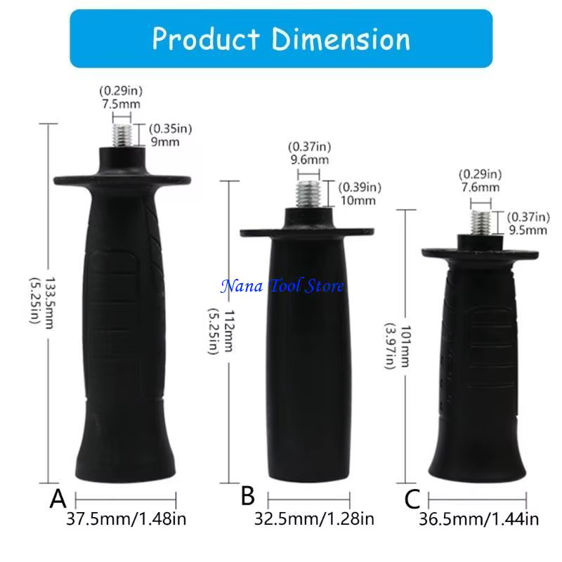 Poignée meuleuse d 31GJ haute durabilité pour une fixation ferme Forme ergonomique pour une utilisation confortable
