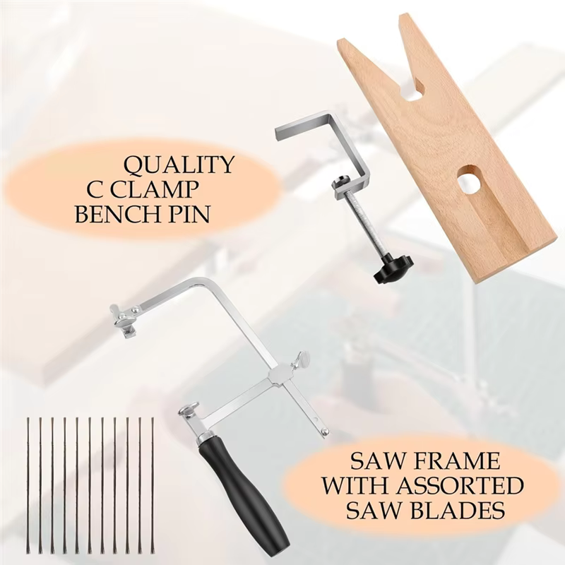 3 en 1 ensemble de scie de bijoutier professionnel cadre