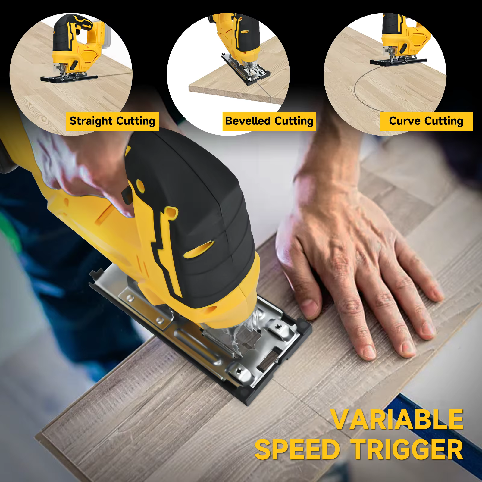 Scie sauteuse électrique pour batterie Dewalt 20 V 2700 tr/min vitesse variable 3 positions réglage orbital outil