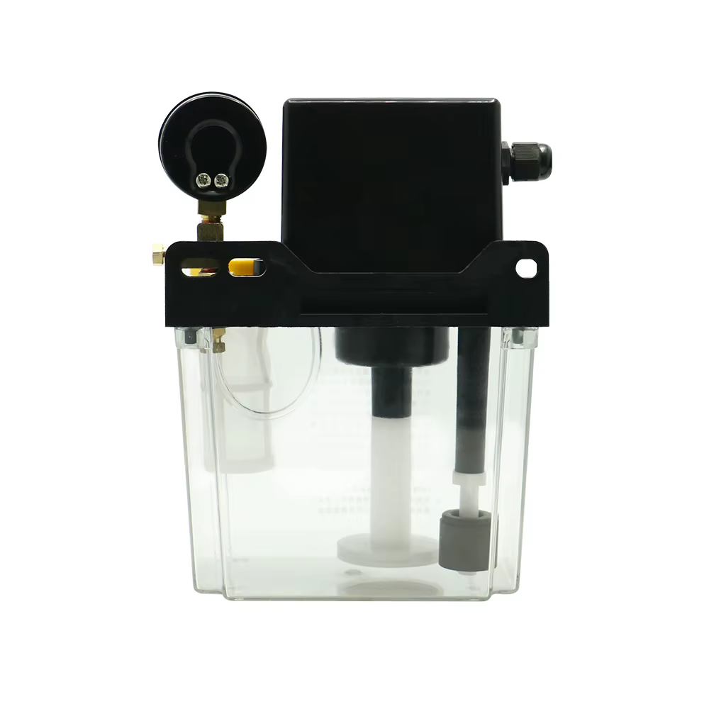 0.5L 1L 2L AC 110V 220V avec système de pompe de lubrification de jauge pompe de lubrification électromagnétique automatique sortie d'huile pour Machine-outil CNC