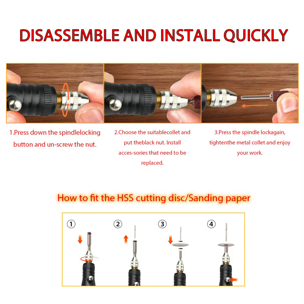 Mini perceuse électrique 18V alimentée par prise EU/US – Kit d'outils rotatifs filaires pour bricolage, artisanat, bijouterie, gravure sur verre, polissage de métaux – 2-en-1