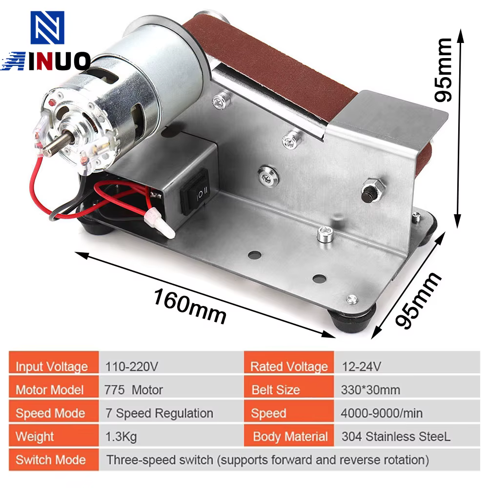 Polisseuse électrique bricolage,110/220V,mini ponceuse à bande