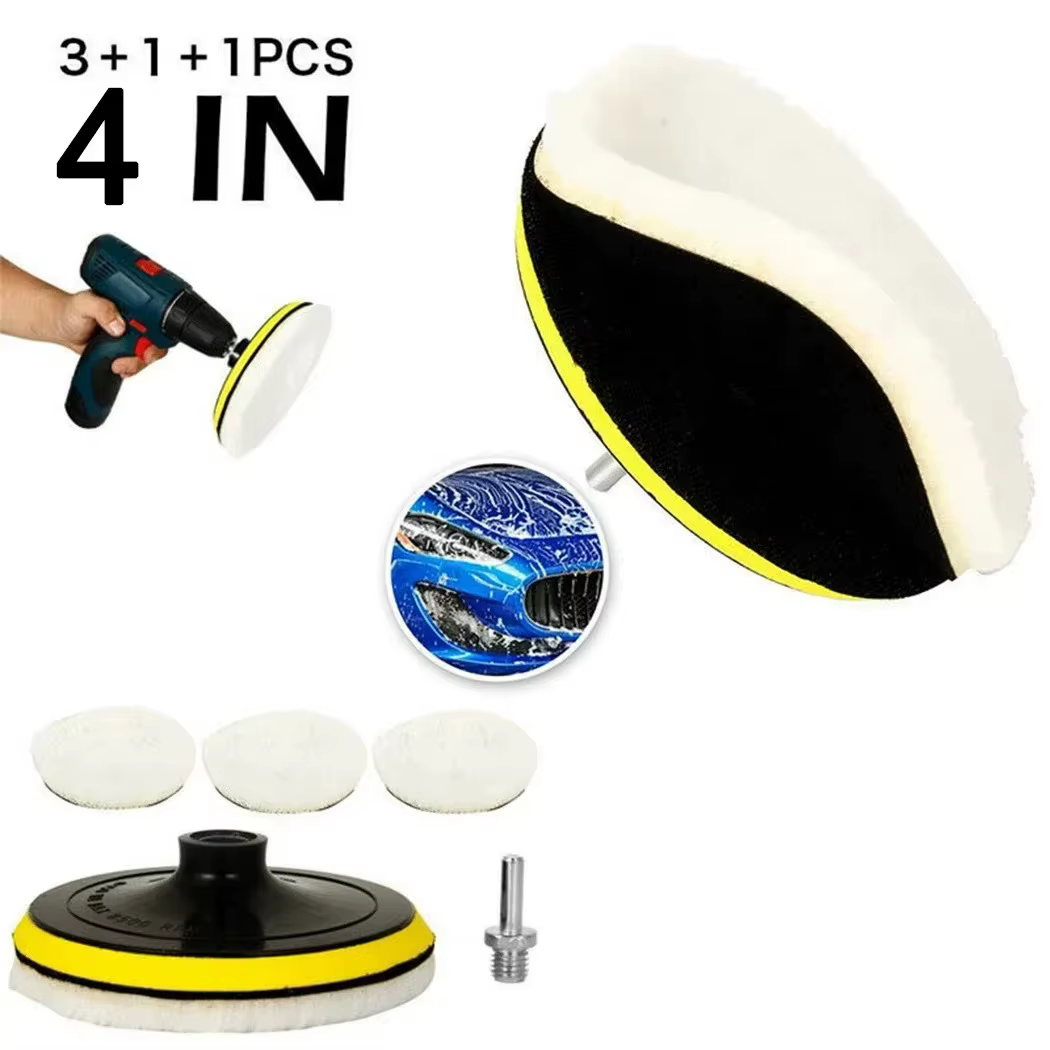 Disque de polissage de 4 pouces pour perceuse électrique