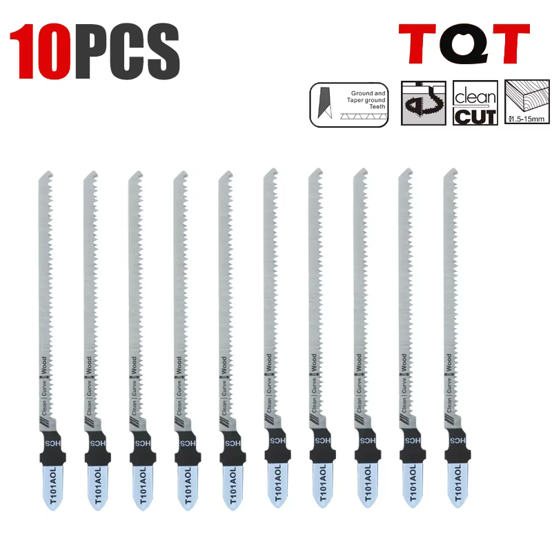 Lames de scie sauteuse Tqt T101Aol 10 pièces