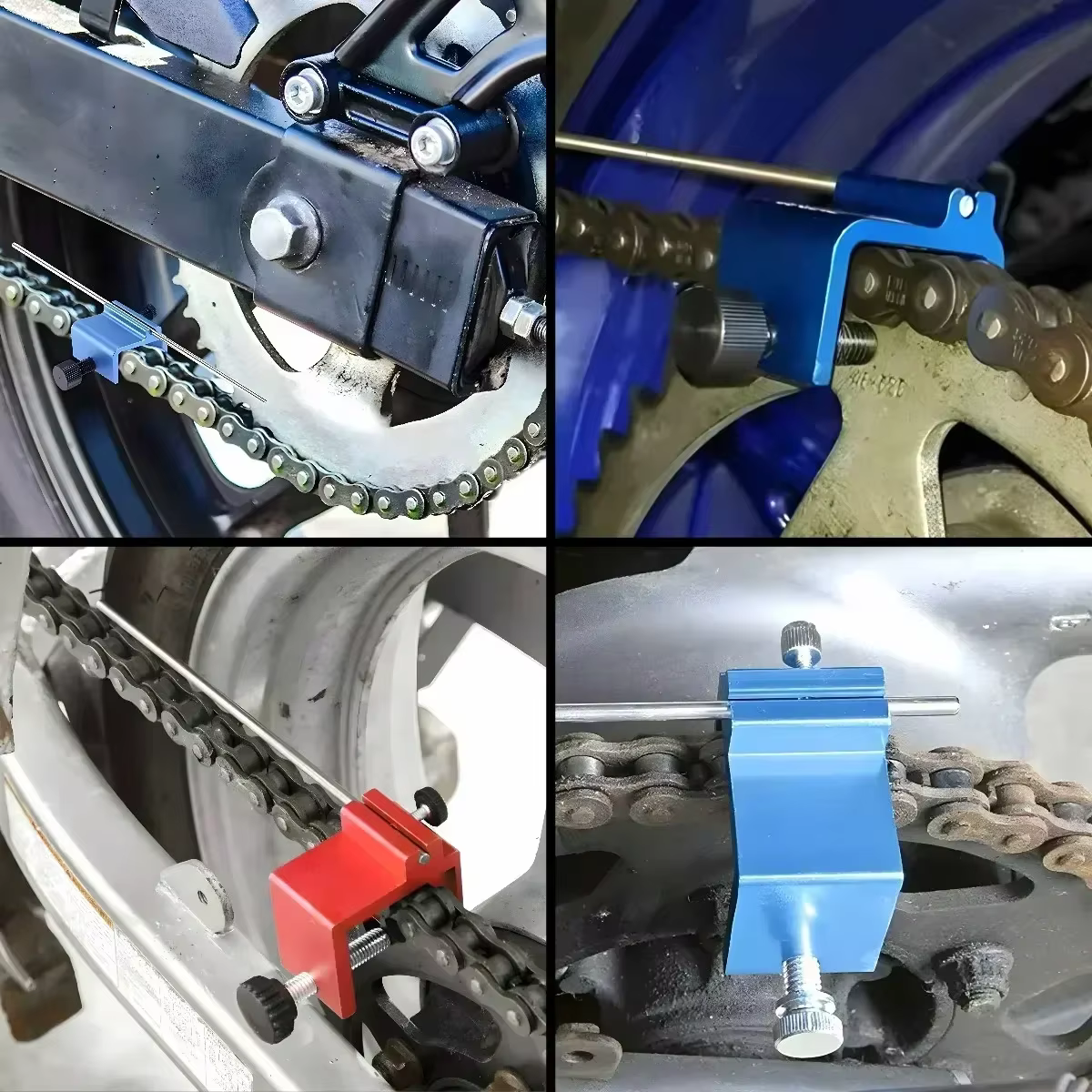 Outil d'alignement de chaîne, outil d'alignement rapide et précis universel pour moto ATV vélo pignon Sport Dirt Bike