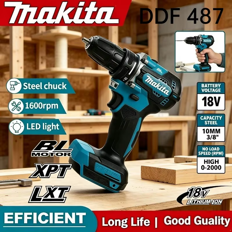 Perceuse-visseuse sans fil Makita DDF487 18V