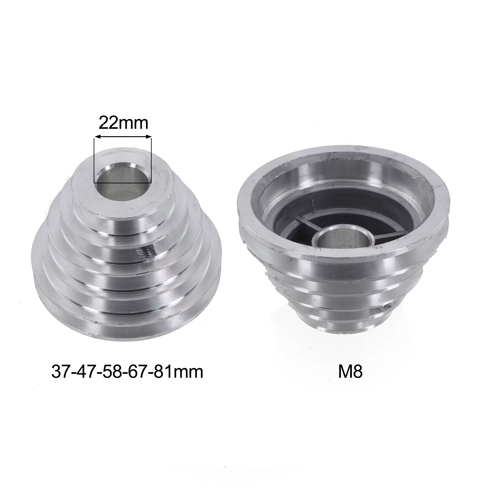 Roue de poulie pagode robuste pour perceuse de table, presse 14mm 22mm pour poulie de Type A V, courroie de distribution pour entraînement de l'arbre moteur 1 pièce/2 pièces