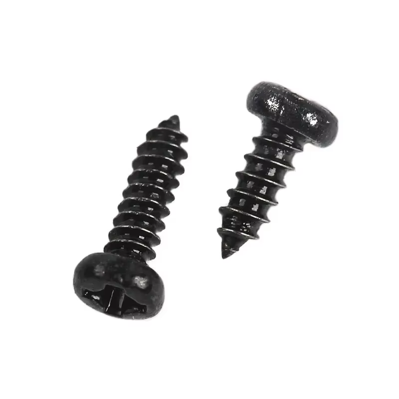 1000 pièces vis autotaraudeuses PA M1 M2 M1.4 M1.7 petite tête cylindrique Phillips vis pour ordinateur portable vis d'ordinateur noir