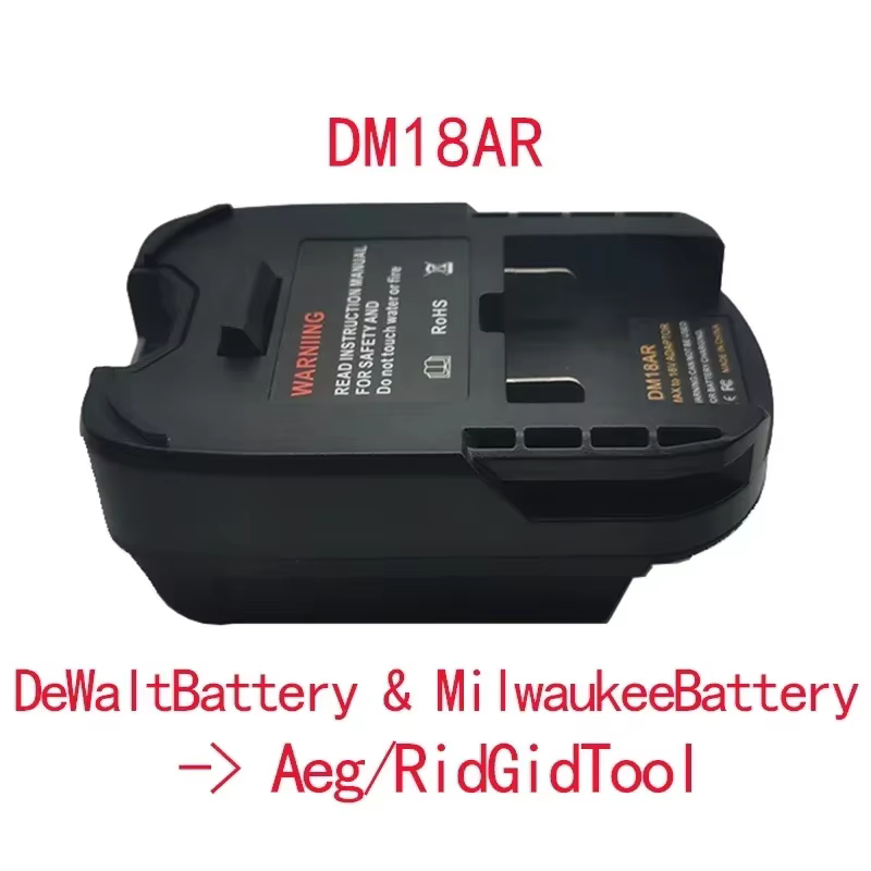 Adaptateur de batterie DM18AR pour Dewalt pour Milwaukee