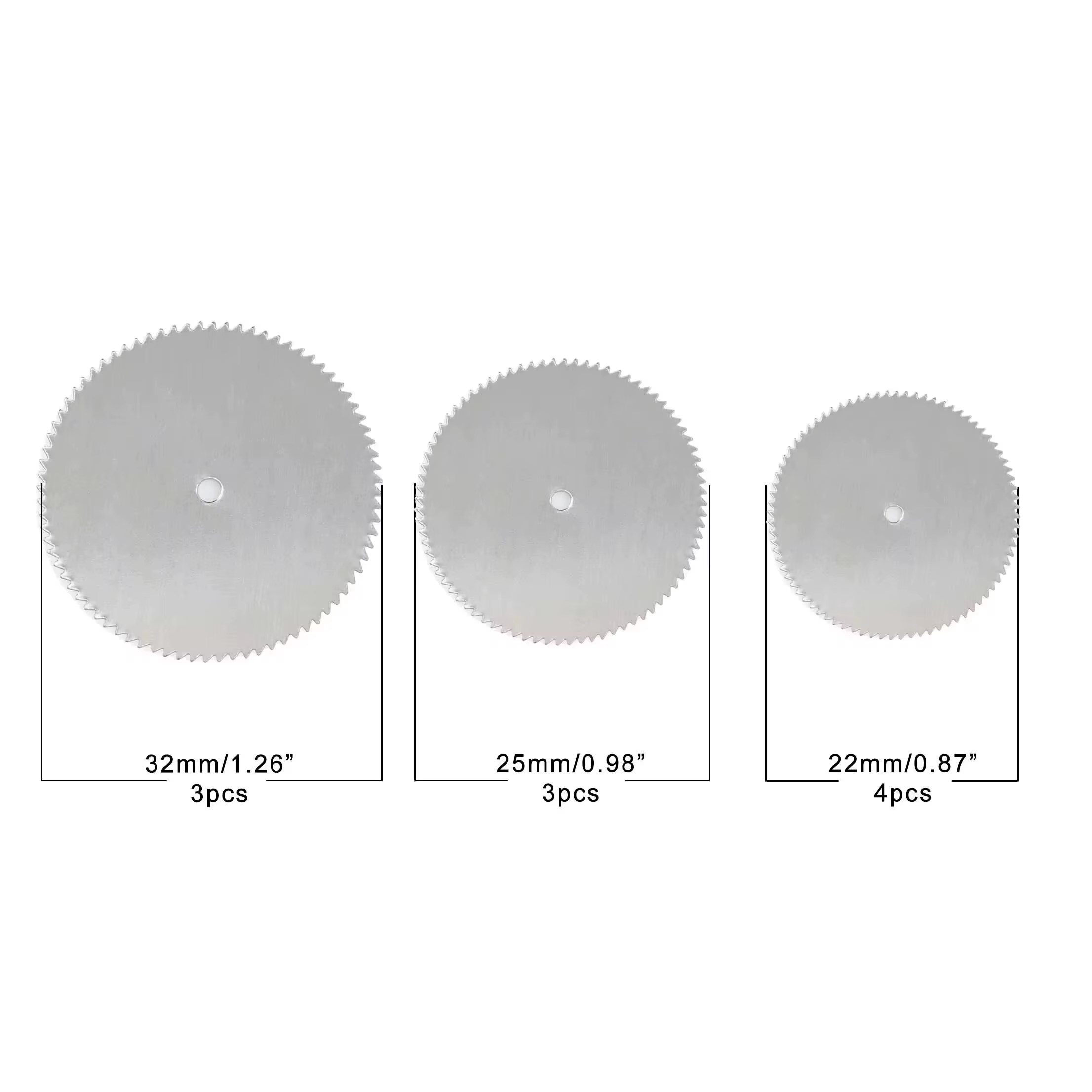 Mini jeu de lames de scie circulaire