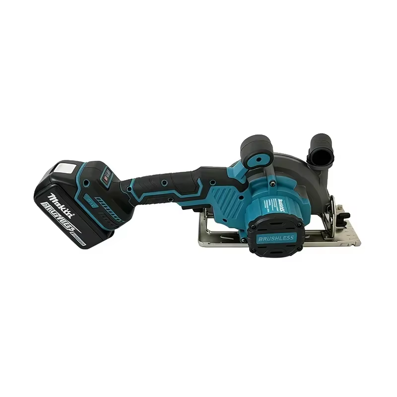 Scie circulaire sans fil Makita 150 mm, lame sans balais, scie électrique portable, coupe bois et métal, pour la construction et la maison, batterie 18 V