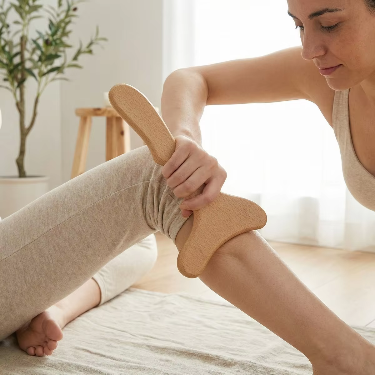 Outil de remodelage corporel en bois, outil en bois pour la maderothérapie, outil de modelage corporel pour spa à domicile pour femmes, cadeau bien-être