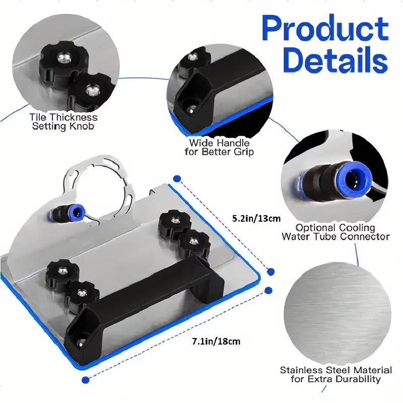 Support de meuleuse d'angle pour carrelage 45 ° Coupe de chanfrein