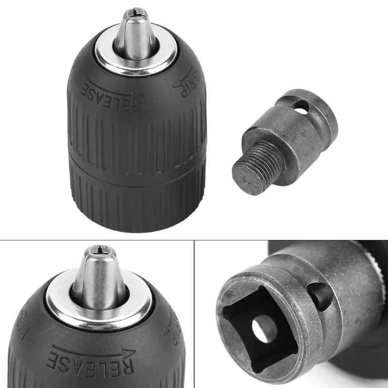 Mandrin de perceuse sans clé 2-13mm 1/2 "-20UNF avec adaptateur