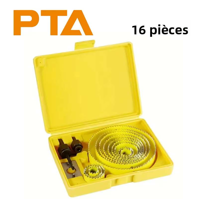 Jeu de 16 scies cloches 19-127 mm