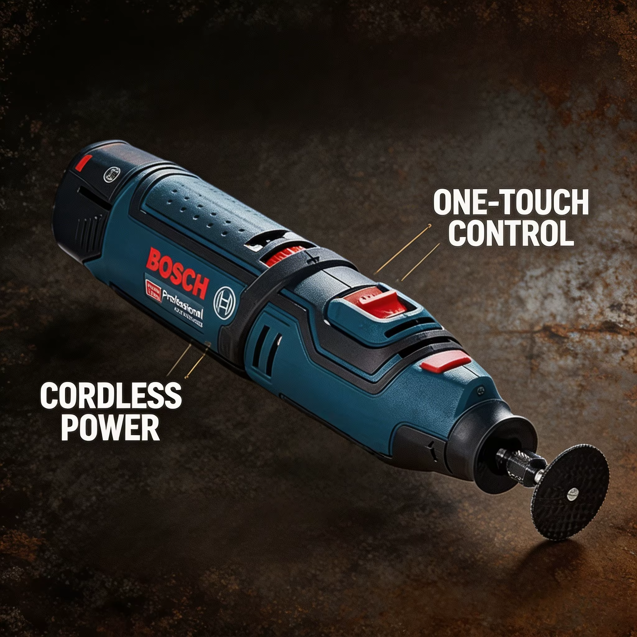 Meuleuse droite rechargeable portable BOSCH GRO12V-35