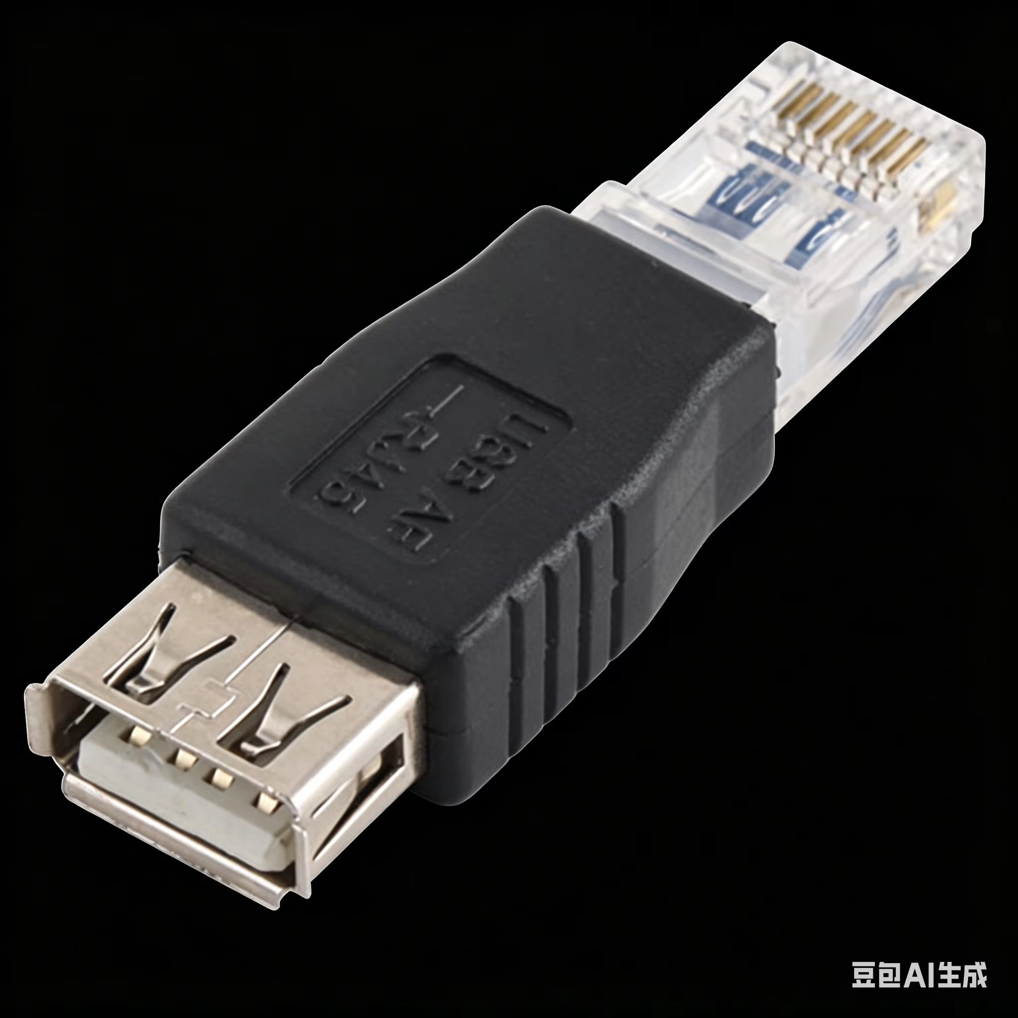 Adaptateur Usb femelle Rj45 mâle, connecteur Usb femelle vers Rj45 mâle, interface réseau 8P4C, adaptateur mère Usb2.0