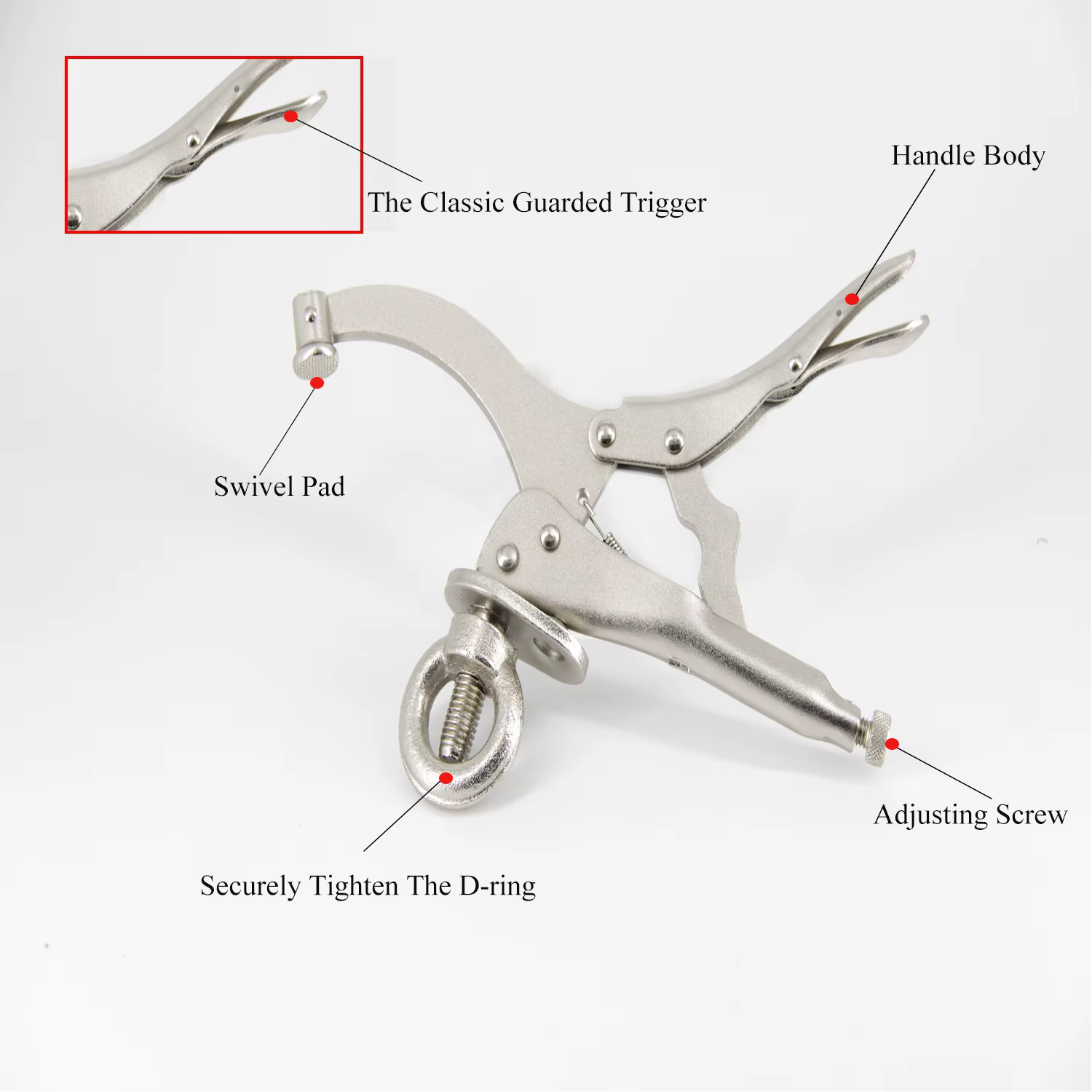 Pince étau pour perceuse de 9 pouces