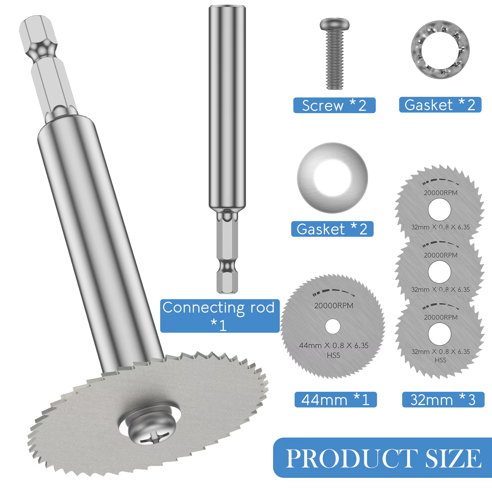Mini lame de scie circulaire 32/44mm