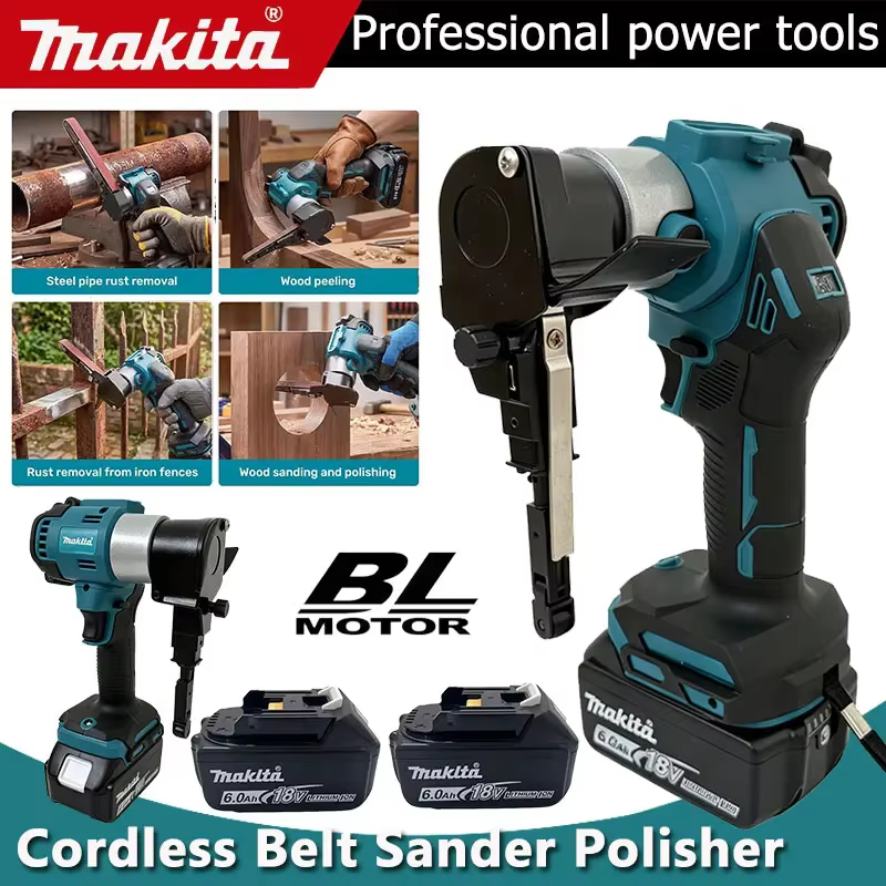 Ponceuse à bande électrique sans fil Makita
