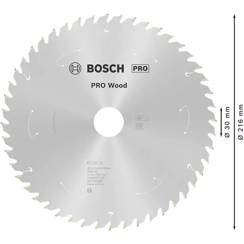 BOSCH 2608837726 lames de scie circulaire pour bois scies de Table sans fil