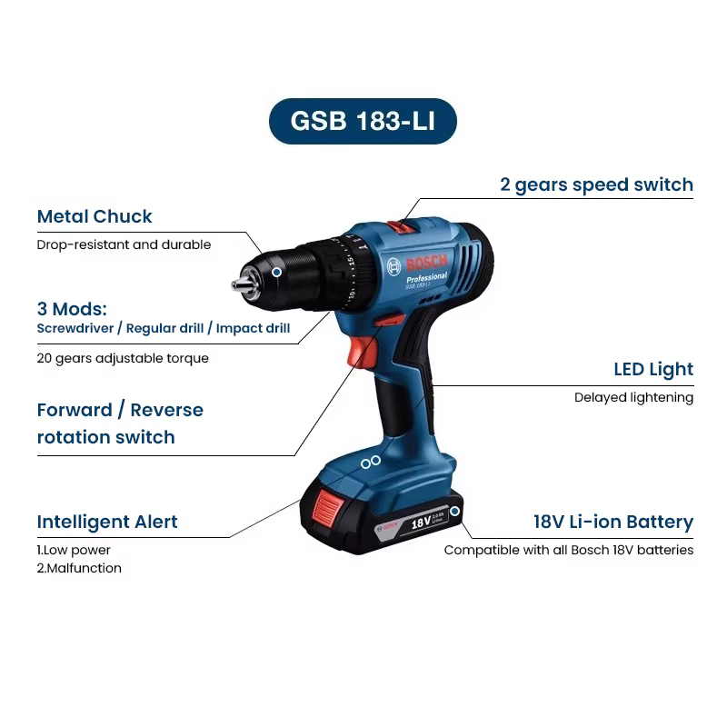 Bosch-Perceuse électrique GSB 183