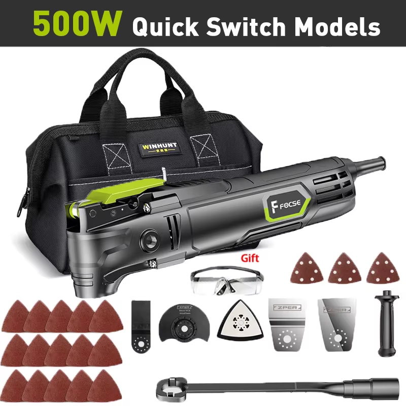 Outil oscillant électrique multifonction 500W