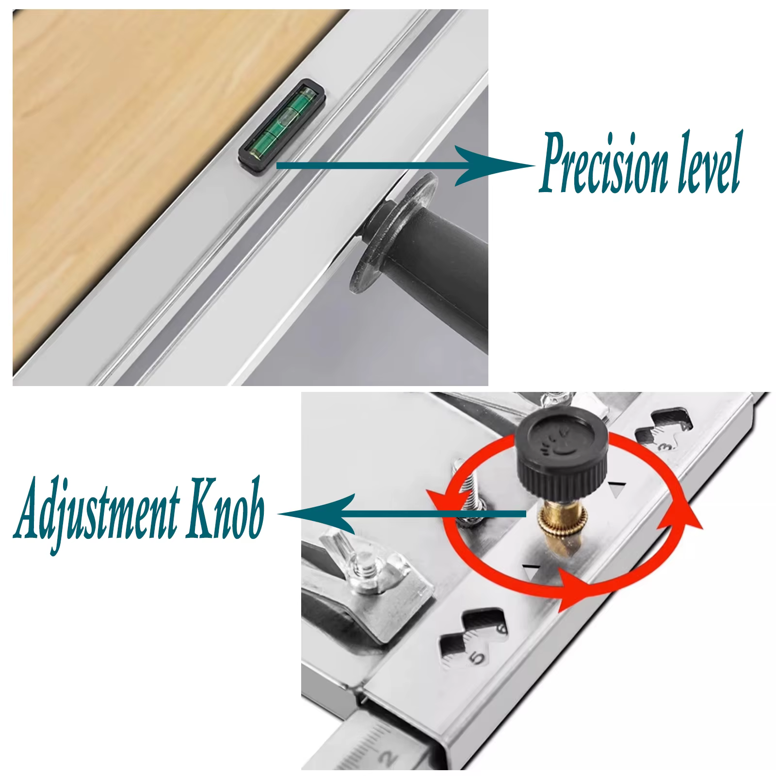 Machine de découpe Guide de bord positionneur acier inoxydable