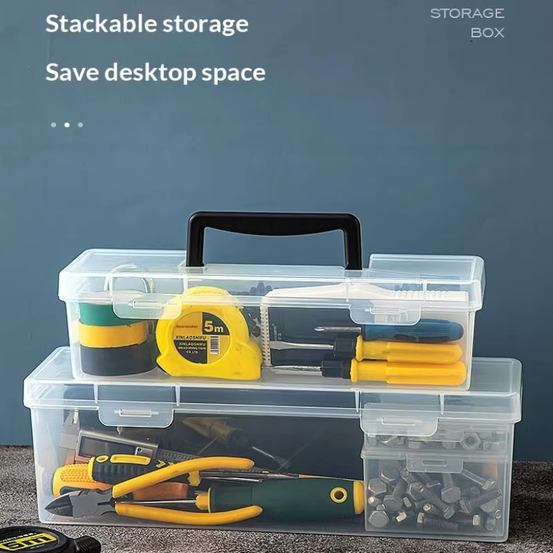 ●Tool Parts Storage Box Set Multi-Compartment Tool Organizer