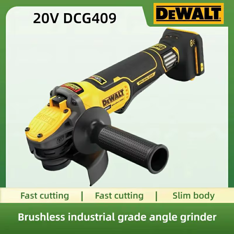 Meuleuse d'angle sans fil DEWALT DCG409 sans balais 20V : machine portable rechargeable de 125 mm pour la découpe