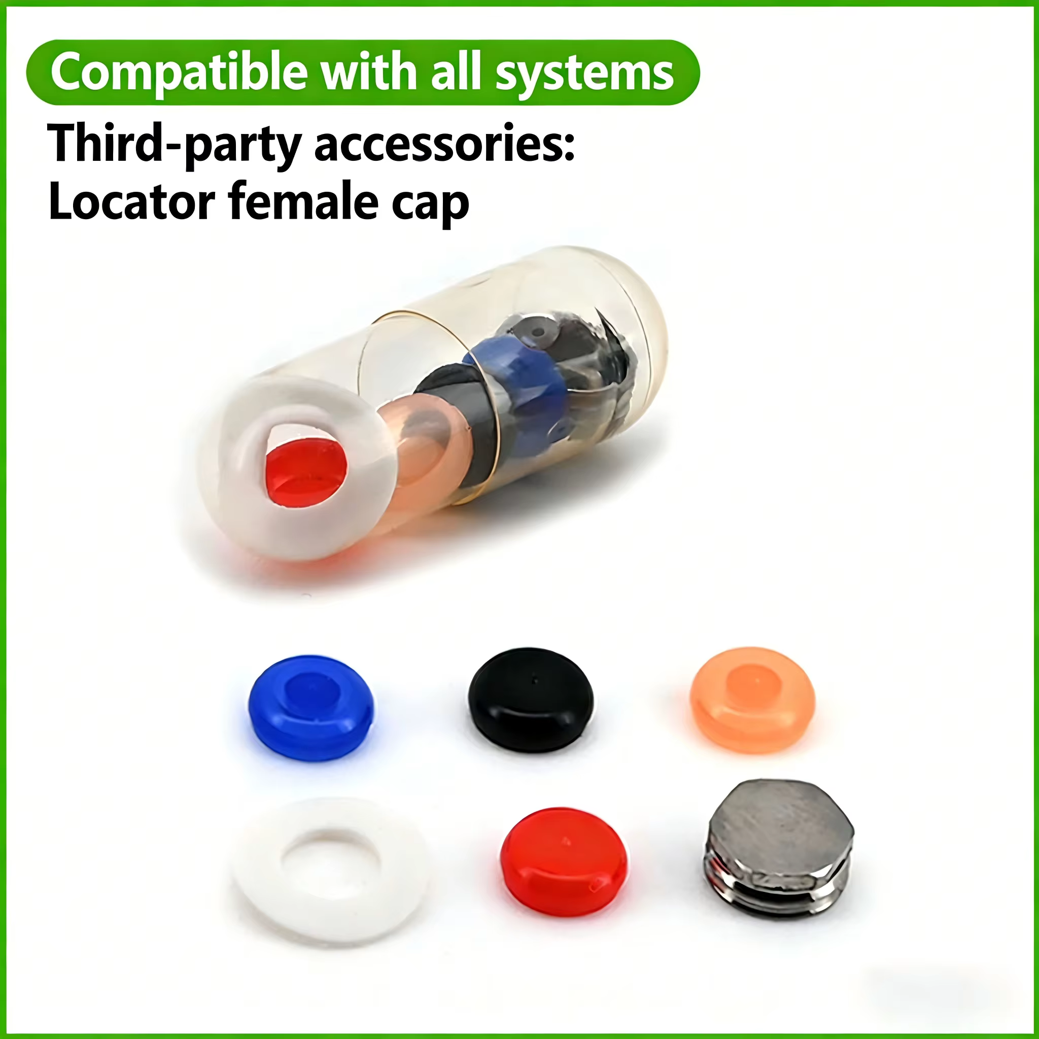 Kit de capuchons et de tournevis OSSTEM LOCATOR avec analoge de laboratoire