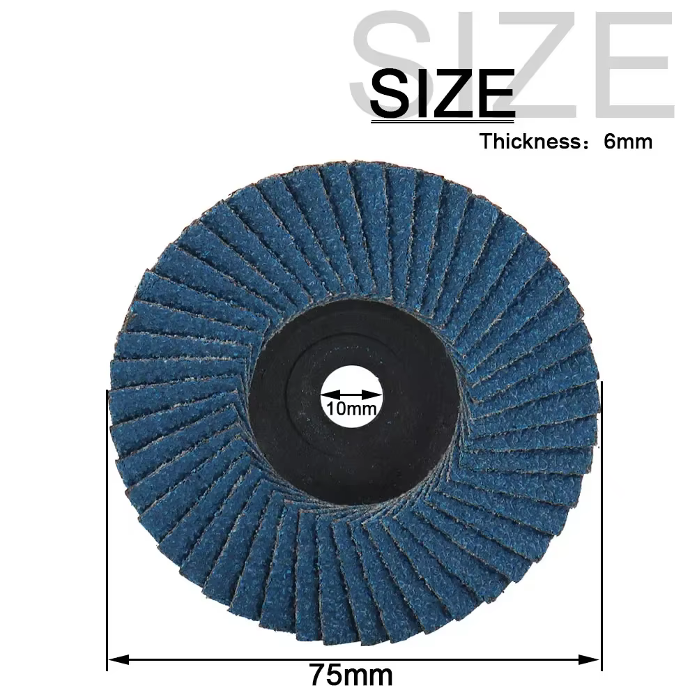 Disques à lamelles plats de 75 mm (1/3 pièces) – Mini-disques de ponçage de 3 pouces pour meuleuse d'angle