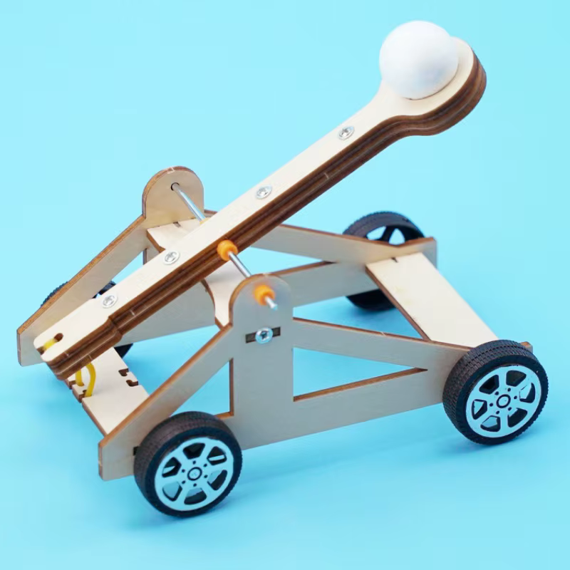 Bricolage technologie aides pédagogiques pierre lancer chariots jouets enfants assemblage manuel expériences scientifiques modèles pédagogiques jouets cadeau