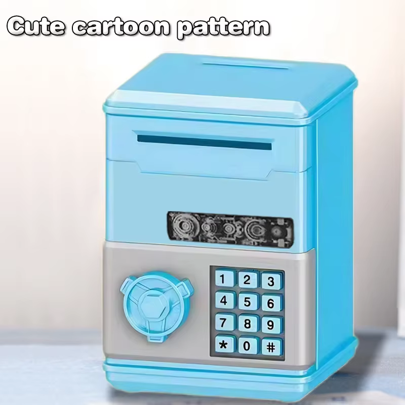 Mini tirelire pour enfants, tirelire créative accessible, mot de passe, pour garçons et filles, pour ranger des cadeaux de vacances