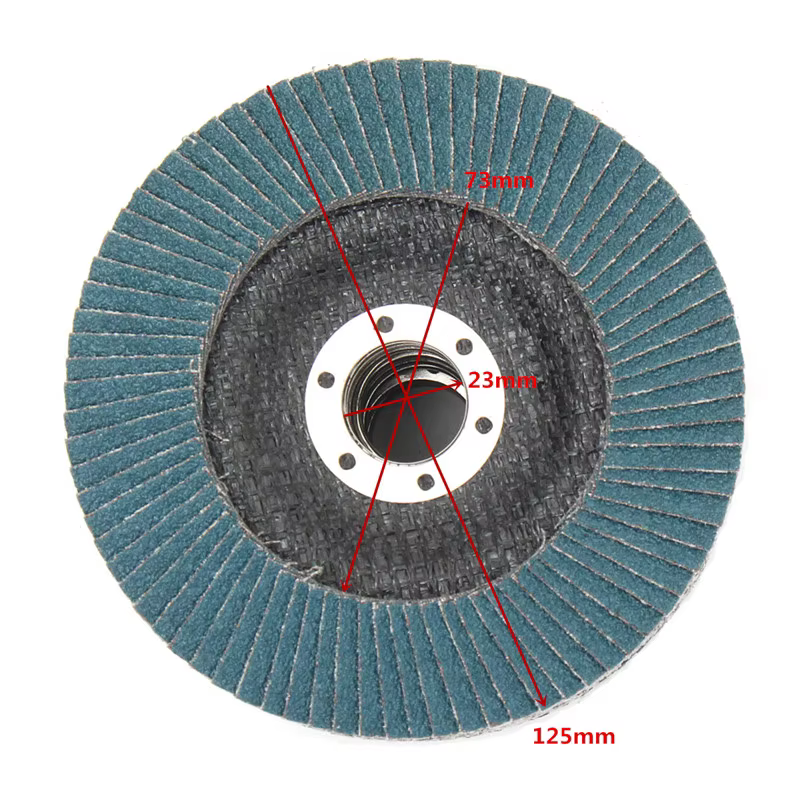 10 pièces 5 "125mm meuleuse d'angle disques de ponçage 40/60/80/120 grain meule