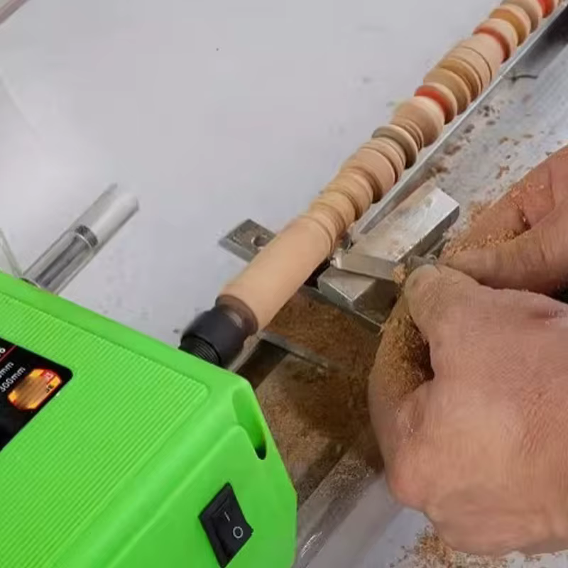 Tour à bois miniature de table 220V 480W à vitesse variable pour le perçage