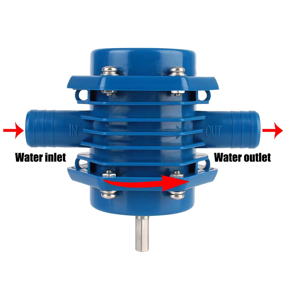 NICEYARD Mini pompe à eau pour perceuse électrique manuelle auto-amorçante robuste aucune puissance requise pompes centrifuges de jardin domestique