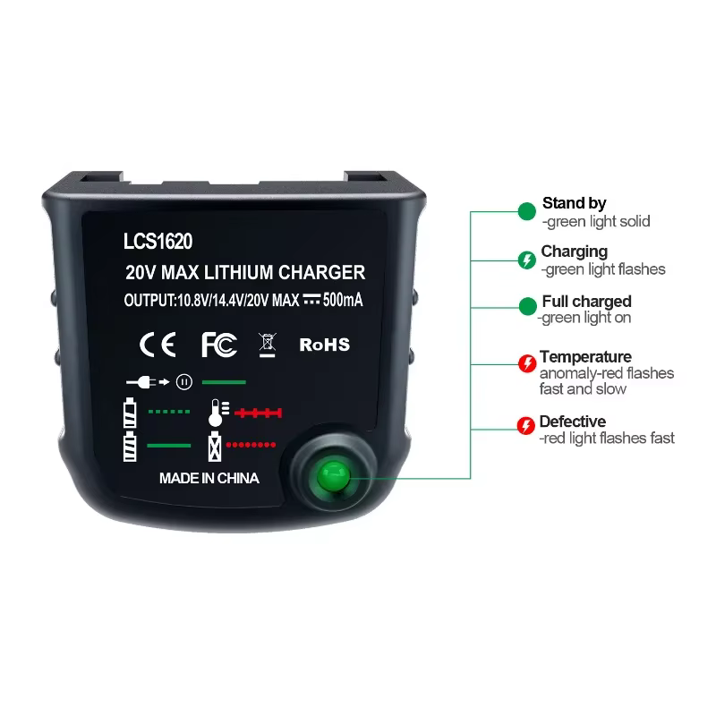 Chargeur de batterie au lithium pour perceuse électrique Black & Decker